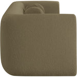 Abbington 91" Boucle Fabric Upholstered Sofa in Olive