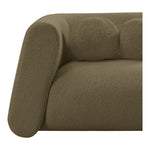Abbington 91" Boucle Fabric Upholstered Sofa in Olive