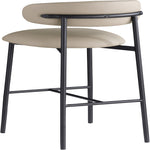 Lupita Vegan Leather Upholstered Bar Stool (834-C) in Taupe