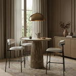 Lupita Vegan Leather Upholstered Bar Stool (834-C) in White