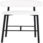 Lupita Vegan Leather Upholstered Bar Stool (834-C) in White