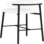 Lupita Vegan Leather Upholstered Bar Stool (834-C) in White