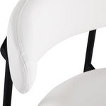 Lupita Vegan Leather Upholstered Bar Stool (834-C) in White