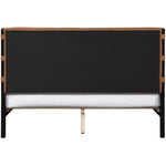 Abigail Vegan Leather Upholstered Queen Bed (3 Boxes) in Cognac