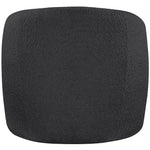 Acadia Boucle Fabric Upholstered Accent Chair in Black