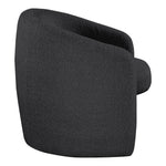 Acadia Boucle Fabric Upholstered Accent Chair in Black