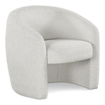 Acadia Boucle Fabric Upholstered Accent Chair in Cream