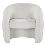 Acadia Boucle Fabric Upholstered Accent Chair in Cream
