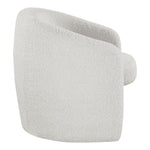 Acadia Boucle Fabric Upholstered Accent Chair in Cream