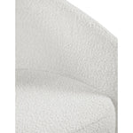 Acadia Boucle Fabric Upholstered Accent Chair in Cream