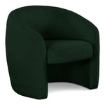 Acadia Boucle Fabric Upholstered Accent Chair in Green