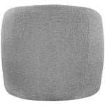 Acadia Boucle Fabric Upholstered Accent Chair in Grey