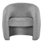 Acadia Boucle Fabric Upholstered Accent Chair in Grey