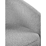 Acadia Boucle Fabric Upholstered Accent Chair in Grey