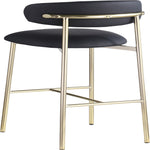 Lupita Vegan Leather Upholstered Bar Stool (833-C) in Black