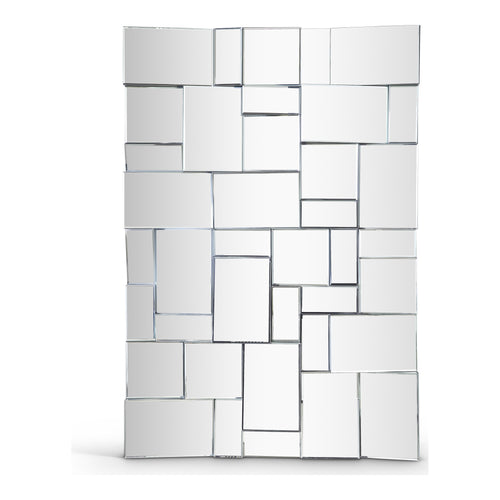 Action Geometric Design Mirror in Silver