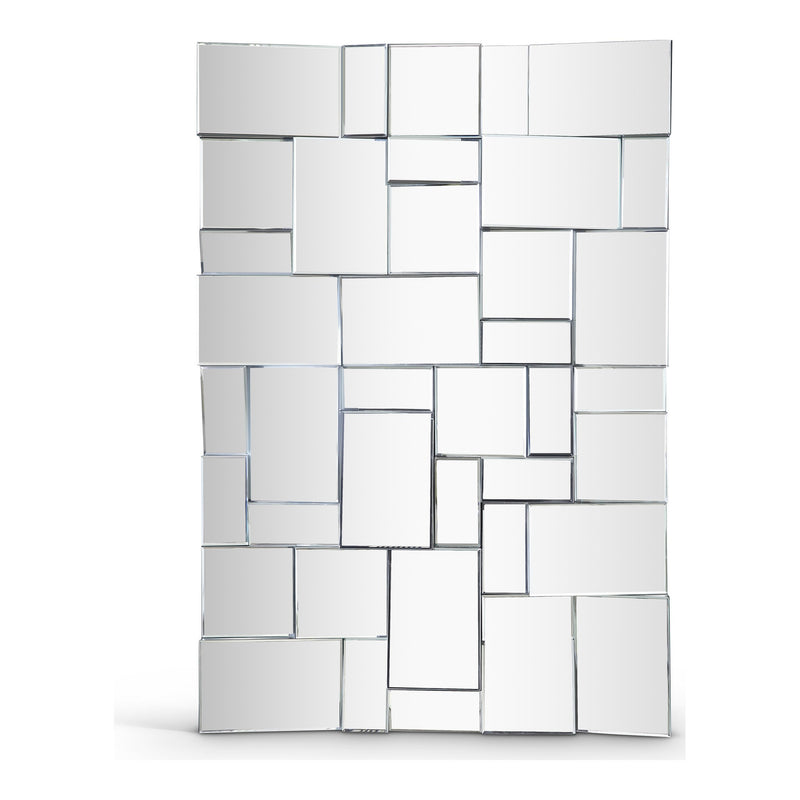 Action Geometric Design Mirror in Silver