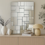 Action Geometric Design Mirror in Silver
