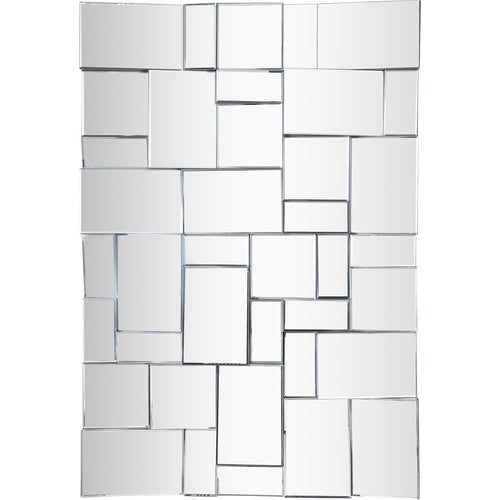 Action Geometric Design Mirror in Silver