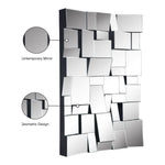 Action Geometric Design Mirror in Silver