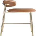 Lupita Vegan Leather Upholstered Bar Stool (833-C) in Cognac