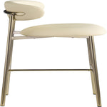 Lupita Vegan Leather Upholstered Bar Stool (833-C) in Cream