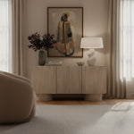 Adagio Solid Wood And Oak Veneer Sideboard/Buffet in Natural