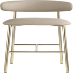 Lupita Vegan Leather Upholstered Bar Stool (833-C) in Taupe