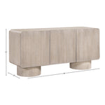 Adagio Solid Wood And Oak Veneer Sideboard/Buffet in Natural