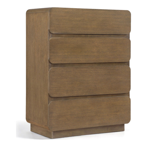 Adagio Solid Wood And Oak Veneer Chest in Brown