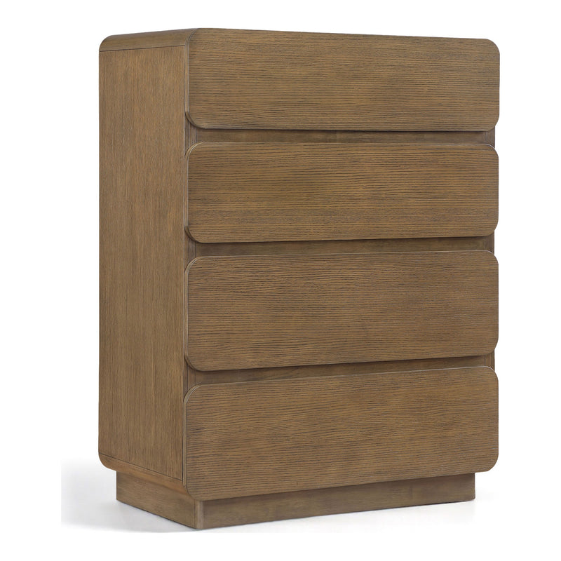 Adagio Solid Wood And Oak Veneer Chest in Brown