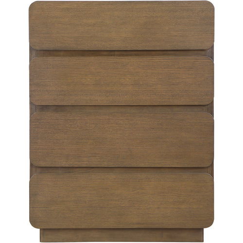 Adagio Solid Wood And Oak Veneer Chest in Brown