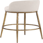 Ferro Performance Fabric Upholstered Bar Stool (77084-C) in Beige