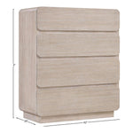 Adagio Solid Wood And Oak Veneer Chest in Natural
