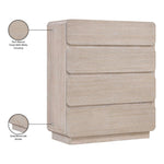 Adagio Solid Wood And Oak Veneer Chest in Natural