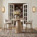 Ferro Performance Fabric Upholstered Bar Stool (77084-C) in Cream