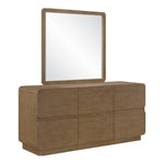 Adagio Solid Wood And Oak Veneer Dresser in Brown