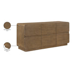Adagio Solid Wood And Oak Veneer Dresser in Brown