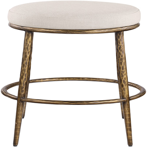 Ferro Performance Fabric Upholstered Bar Stool (77081-C) in Beige