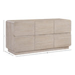 Adagio Solid Wood And Oak Veneer Dresser in Natural