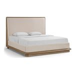 Adagio Fabric Upholstered King Bed (3 Boxes) in Brown