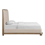 Adagio Fabric Upholstered King Bed (3 Boxes) in Brown