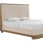 Adagio Fabric Upholstered King Bed (3 Boxes) in Brown