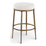 Ferro Performance Fabric Upholstered Bar Stool (77081-C) in Cream