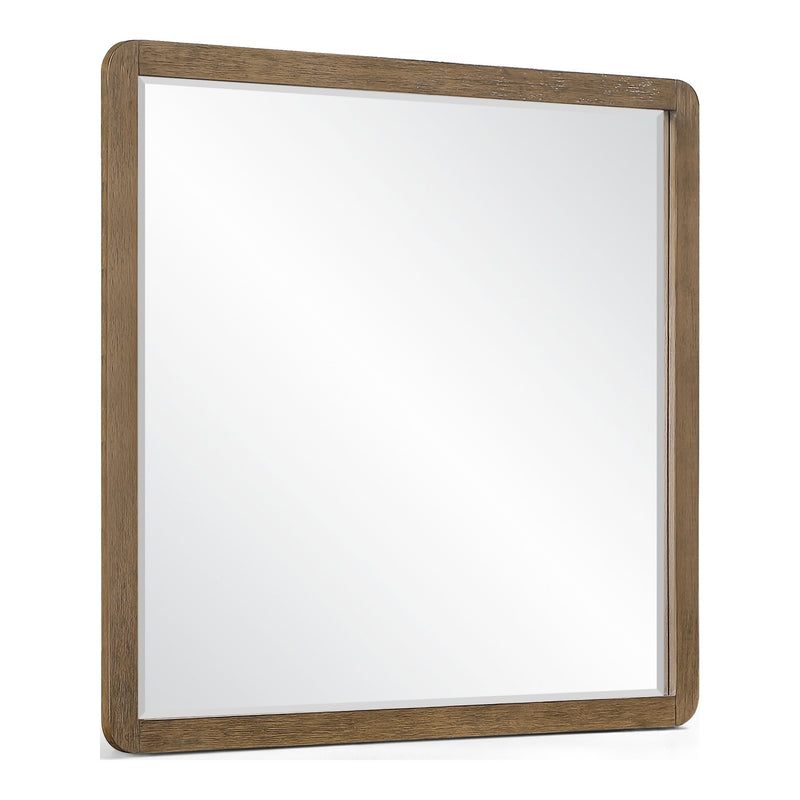Adagio Solid Wood And Oak Veneer Mirror in Brown