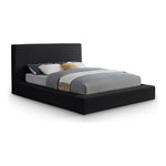 Dorian Velvet Upholstered King Bed in Black