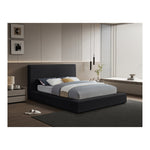 Dorian Velvet Upholstered King Bed in Black