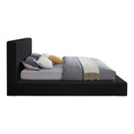 Dorian Velvet Upholstered King Bed in Black