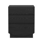Ardea 20" Nightstand (3-Drawer) in Black