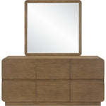 Adagio Solid Wood And Oak Veneer Mirror in Brown